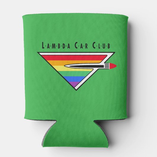 Straight Eights Can Coozy Koelbox (groen) Blikjeskoeler (Achterkant)