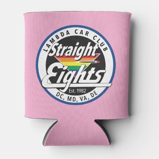 Straight Eights/LCCI-Koelbox (roze) Blikjeskoeler (Voorkant)