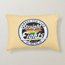 Straight Eights/LCCI-Sierkussen (beige)