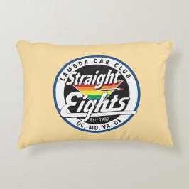 Straight Eights/LCCI-Sierkussen (beige) Accent Kussen