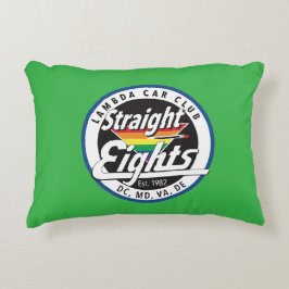 Straight Eights/LCCI-Sierkussen (groen) Accent Kussen