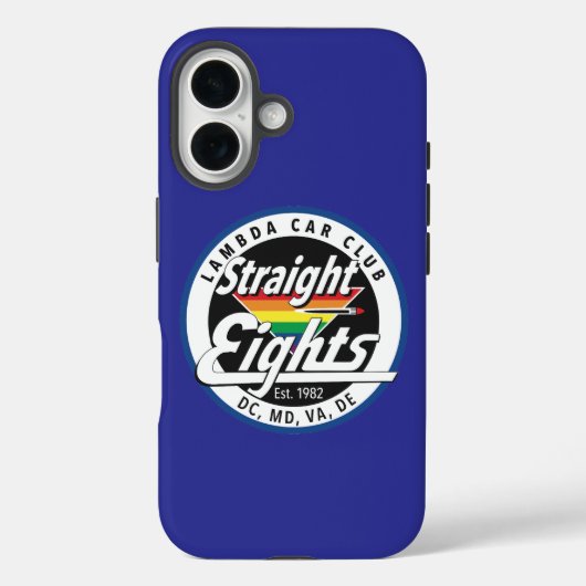 Straight Eights telefoonhoesje (Paarse) Case-Mate iPhone Case (Achterkant)
