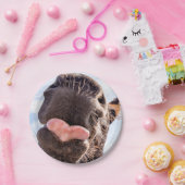 Straight from the Horse's mouth Funny Photography Papieren Bordje (Feest)