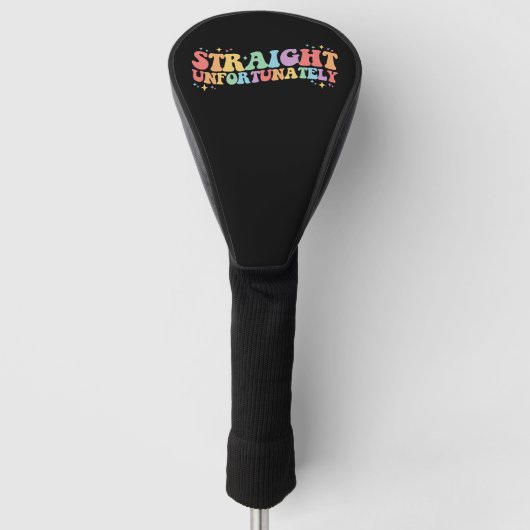 Straight Helaas Groovy LGBTQ Gay Lesbisch Golfheadcover (Voorkant)