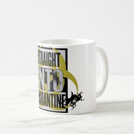 Straight In Quarantine Mok (Voorkant rechts)