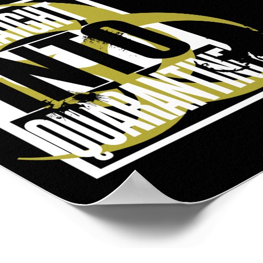 Straight In Quarantine Poster (Hoek)