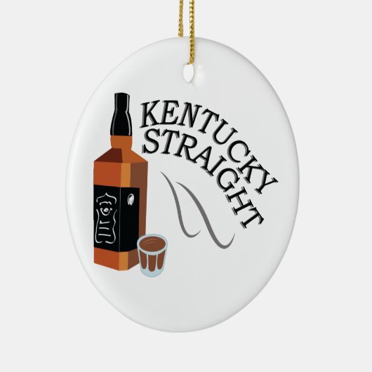 Straight Kentucky Keramisch Ornament (Rechts)