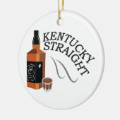 Straight Kentucky Keramisch Ornament (Links)