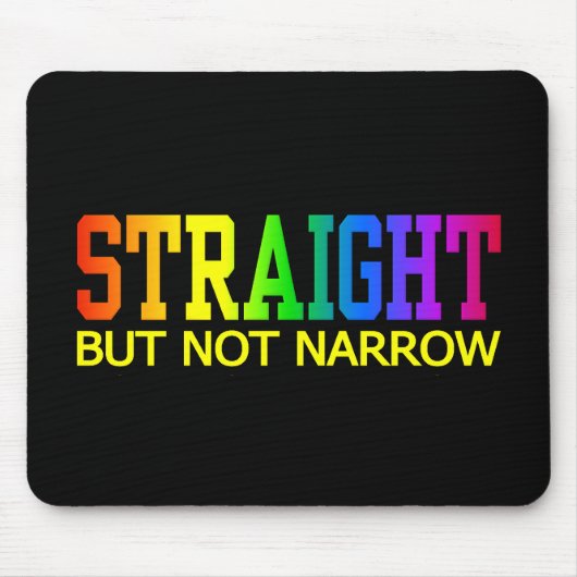 STRAIGHT mousepad Muismat (Voorkant)