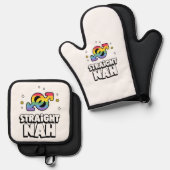 Straight Nah Ovenwant & Pannenlap Set (Voorkant / Achterkant)