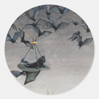 Straight on Till Morning Ronde Sticker