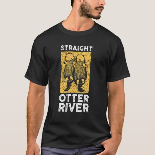 Straight Otter Mannen T-shirt (Voorkant)