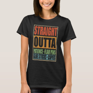Straight Out Patience Flair Pennen Lijm Sticks Te T-shirt