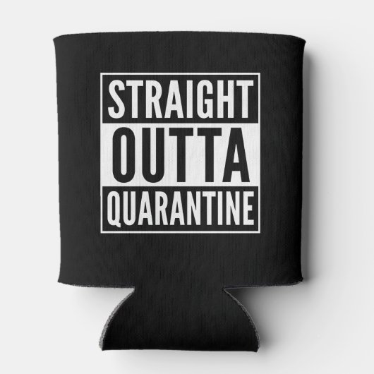 Straight Out Quarantine - alleen samen Blikjeskoeler (Achterkant)