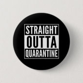 Straight Out Quarantine - alleen samen Ronde Button 5,7 Cm (Voorkant)