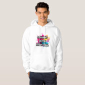 Straight out studeerhal kleur splash ontwerp hoodie (Voorkant volledig)