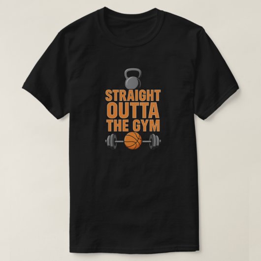 Straight Outat the Gym T-shirt (Design voorkant)