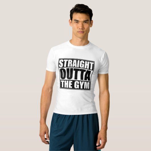 Straight Outat the Gym T-shirt (Voorkant volledig)