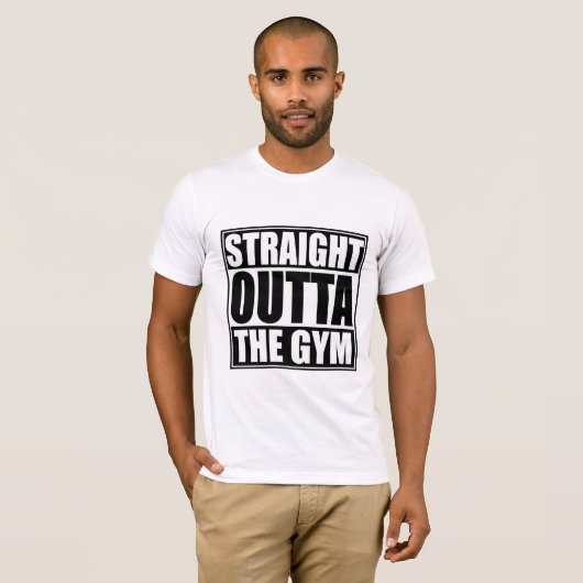 Straight Outat the Gym T-shirt (Voorkant volledig)
