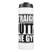 Straight Outat the Gym Thermosbeker (Voorkant)