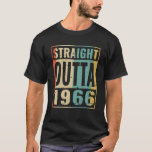 Straight Outta 1966 Funny Birthday Gift Fir T-shirt<br><div class="desc">Straight Outta 1966 Funny Birthday Gift Fir Shirt</div>