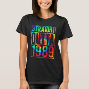 Straight Outta 1989 Dirty Derty 34th Birthday T-shirt