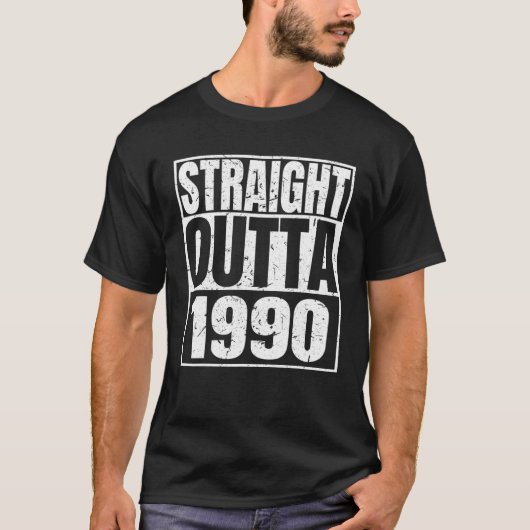 Straight Outta 1990 32nd Birthday Funny 32 Years O T-shirt (Voorkant)