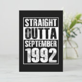 Straight Outta 1992 29e verjaardag Kaart (Staand voorkant)