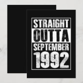 Straight Outta 1992 29e verjaardag Kaart (Voorkant / Achterkant)