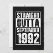 Straight Outta 1992 29th Birthday Kaart (Voorkant)