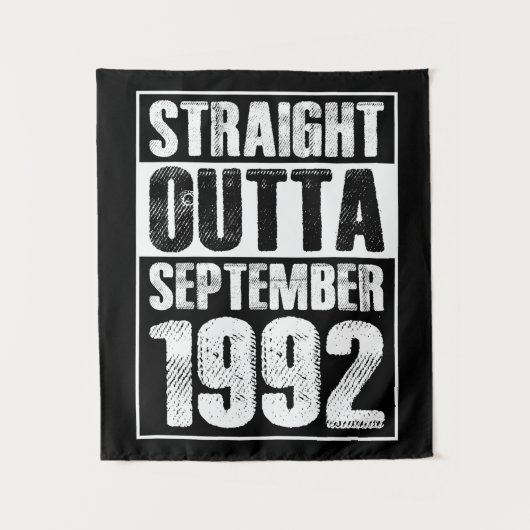 Straight Outta 1992 29th Birthday Wandkleed (Voorkant)