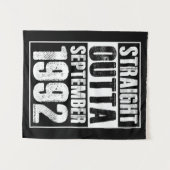 Straight Outta 1992 29th Birthday Wandkleed (Voorkant (horizontaal))