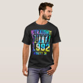 Straight Outta 1992 Dirty Thirty Funny 30th Birthd T-shirt (Voorkant volledig)