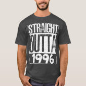 Straight Outta 1996 Cool Gift voor Verjaardag 21st T-shirt (Voorkant)