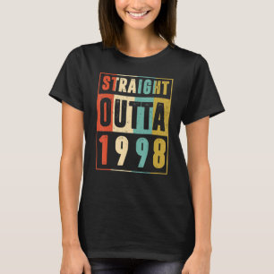 Straight Outta 1998  Grafisch 24 jaar oud 24 t T-shirt