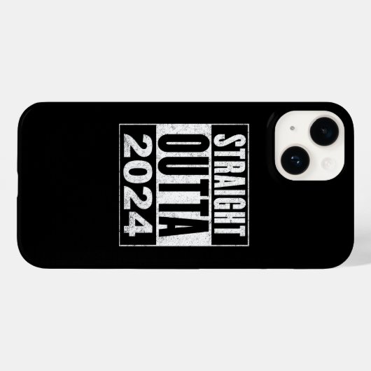 Straight Outta 2024 Case-Mate iPhone Case (Achterkant (horizontaal))