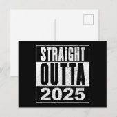 Straight Outta 2025 Briefkaart (Voorkant / Achterkant)