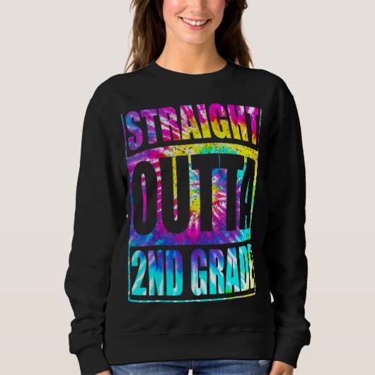 Straight Outta 2e klas Afstuderen tweede klas G Trui (Voorkant)