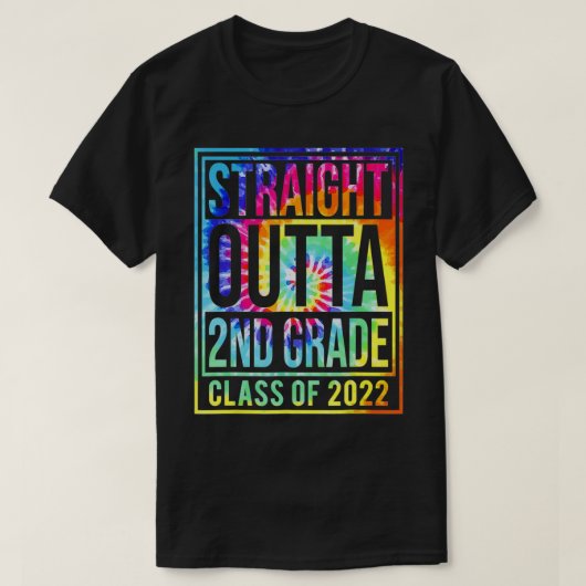 Straight Outta 2nd Grade Class of 2022 T-shirt (Design voorkant)