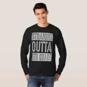 Straight Outta 5th Grade   Fifth Grade Graduation T-shirt (Voorkant volledig)
