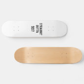 Straight Outta 907 Skateboard Deck - Zwarte tekst (Horizontaal)