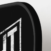 Straight Outta - Add Jouw tekst Funny 1980s Custom Pickleball Paddle (Links Detail)