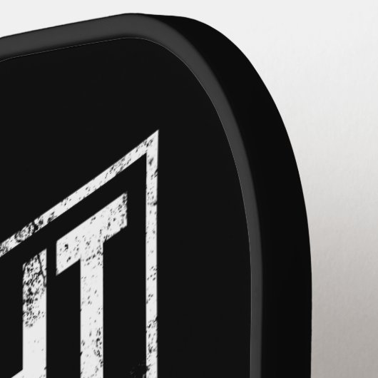 Straight Outta - Add Jouw tekst Funny 1980s Custom Pickleball Paddle (Links Detail)