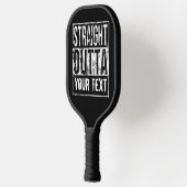 Straight Outta - Add Jouw tekst Funny 1980s Custom Pickleball Paddle (Links)