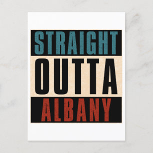 Straight Outta Albany, New York, Verenigde Staten Briefkaart