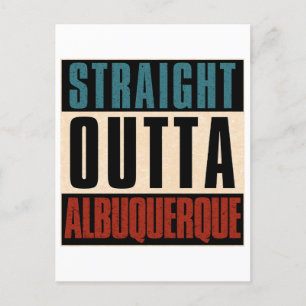 Straight Outta Albuquerque New Mexico NM Briefkaart