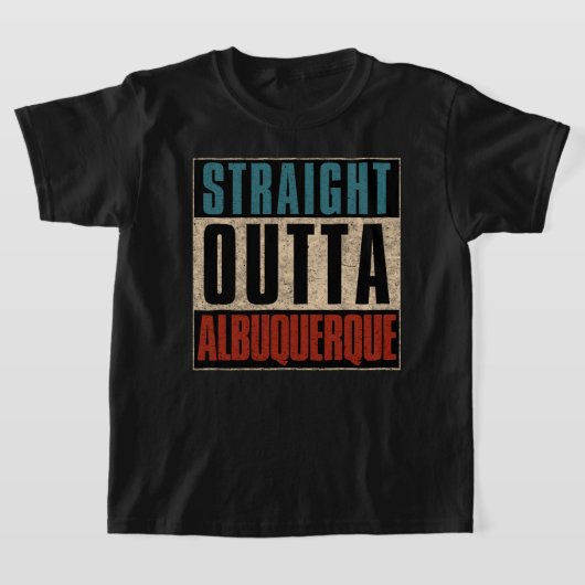 Straight Outta Albuquerque New Mexico NM T-shirt (Laagn)