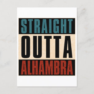 Straight Outta Alhambra Californië Briefkaart