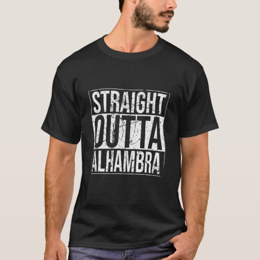 Straight Outta Alhambra  T-shirt (Voorkant)