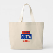 Straight Outta America Grote Tote Bag (Achterkant)